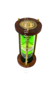 Handmade Nautical Style Colorful <b>Liquid</b> Glass Tube Hourglass with Compass Sand Timer for Home Decoration - Product Image 5