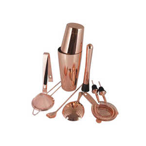 Ensemble d'outils de barre de shaker à cocktail très vendu, kit de barman en acier inoxydable avec tous les accessoires de bar - Product Image 1