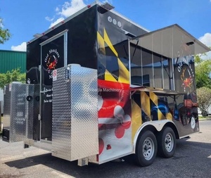 Remolques de comida de 14 pies, equipo de servicio completamente comercial, tienda de helados de cocina, cabina de comida, remolque de café, camión de comida móvil - Product Image 2