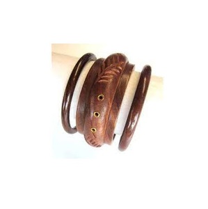 Fashion Jewelry Wood <b>Bracelets</b> & Bangles Wooden Bangle Manufacture in India Handicraft for Customize Size and Sale - Product Image 6