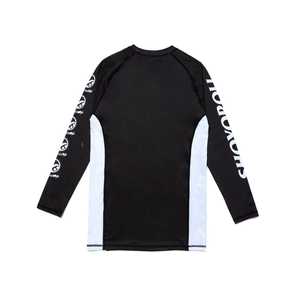 Alta calidad Anti-UV BJJ Rashguard hombres mujeres MMA camisa de compresión No Gi Jiu Jitsu entrenamiento Top personalizado OEM hecho Pakistán UPF50 + - Product Image 4