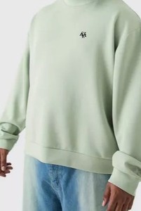 Sweat-shirt surdimensionné à col rond en coton vintage 100% de qualité supérieure personnalisé pour hommes fabriqué par Huzaifa Products - Product Image 6