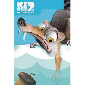 Postcard Ice Age 2-the Meltdown Handmade A4 <b>Paper</b> Folded Style for Valentin Christmas Birthday Business Thank You Welcome - Product Image 1