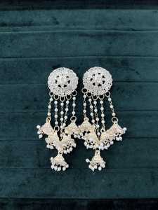 Vente chaude indien Bhahubali Jhumki boucles d'oreilles Antique plaqué or Zircon boucles d'oreilles femmes bijoux boucles d'oreilles bijoux pour femmes - Product Image 2