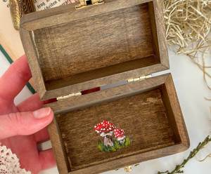 Hand Painted Jewelry Box Hot Selling Gifts & Crafts <b>Wooden</b> Boxes Wall <b>Signs</b> Made In India - Product Image 3