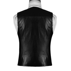 <span class=keywords><strong>Veste</strong></span> gilet en <span class=keywords><strong>cuir</strong></span> surpiqué rouge gilet en <span class=keywords><strong>cuir</strong></span> de moto coupe-vent oem odm gilet de motard en <span class=keywords><strong>cuir</strong></span> doublure imprimée pour hommes - Product Image 2