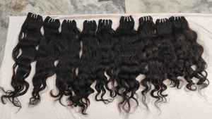 Extensiones de cabello humano rizado natural de un solo donante, máquina de templo indio de alta calidad, precios al por mayor - Product Image 5