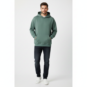 Custom Logo Oversized Men's Cotton Hoodie High Quality Heavyweight 400gsm French Terry Unisex <b>Streetwear</b> Hoodie For GYM - Product Image 5