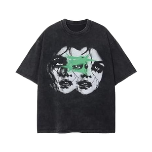 Camisetas gráficas de gran tamaño de diseño personalizado OEM 100% algodón manga corta impresa transpirable ecológico - Product Image 6