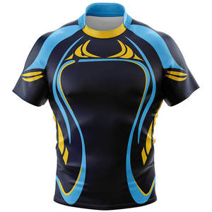 Sublimación de alta calidad, ropa deportiva azul personalizada, uniformes de rugby para hombres, kits de rugby, camisetas de rugby, Jersey - Product Image 3