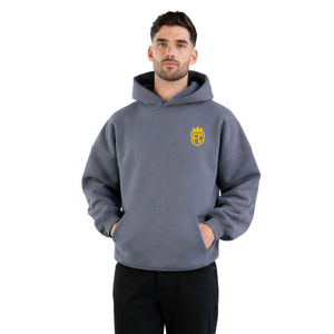 Sudadera con Capucha Extra Grande para Hombre, Estilo Obsidiana, 50% Algodón, 50% Poliéster, Hombros Caídos, Estilo Urbano, Corte Holgado, Sudadera de Invierno - Product Image 4