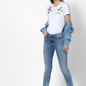 Nouvelle collection haute d'été T-shirt en coton pour femmes Logo personnalisé à manches courtes Broderie unie de haute qualité Vente à chaud Design imprimé - Product Image 4