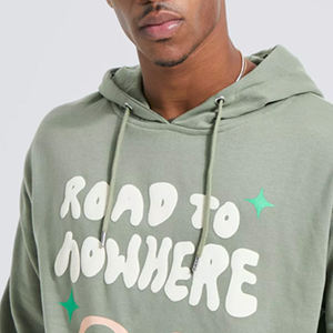 Nuevo diseño de ropa de calle hombres Puff impresión sudaderas con capucha al por mayor bajo MOQ hombres Puff impresión sudaderas con capucha para la venta en línea - Product Image 4