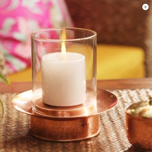 Nuevo portavelas decorativo para el hogar en forma cilíndrica grabado de Metal decorativo votivo en acabado rústico para hotel en casa - Product Image 1
