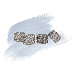 Anneau de serviette en fil métallique moderne, porte-serviettes décoratif pour tables à manger, fêtes, événements, mariages, divertissements à domicile, mise en place de buffet - Product Image 2