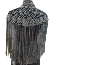 Capa de Estilo Preppy de Alta Costura para Adultos, Accesorio de Joyería Único con Cuentas para Usar en Clubes y Fiestas - Product Image 2