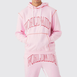 Conjuntos Deportivos Unisex Extra Grandes de Dos Piezas Personalizados, Poliéster/Algodón, Color Sólido, Ecológicos, Transpirables, con Forro Polar para Invierno - Product Image 3