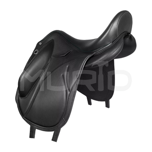 Sillín de doma multifuncional de uso General de alta calidad, cuero Natural suave, cómodo, duradero, sillín inglés, Caballo - Product Image 2