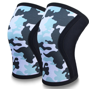 Mangas de rodilla de neopreno GAF de 7mm soporte táctico y compresión para hombres y mujeres para levantamiento de pesas Powerlifting Crossfit - Product Image 6