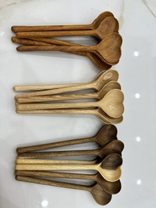 Cuillère Coeur en bois en gros | Cuillère en bois - Product Image 4