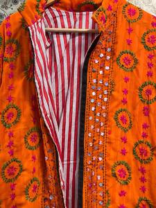 Veste brodée traditionnelle indienne Phulkari-Veste de broderie indienne faite à la main-Festival Kutch Banjara Jacket- - Product Image 4