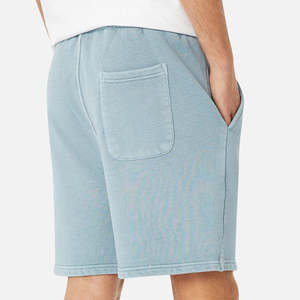 Short de sport en molleton de coton pour hommes, logo personnalisé, jogging d'été, cargo brodé respirant, décontracté, longueur genou - Product Image 2