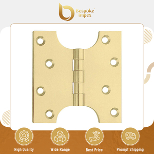 บานพับทองเหลืองคุณภาพสูง ดีไซน์ยุโรป ขนาด 100x100 มม. ผิวทองเหลืองแท้ สำหรับหน้าต่างเปิดได้ 180 องศา - Product Image 2