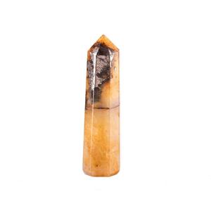 Point de guérisseur doré en cristal naturel de pyrite de haute qualité pour la guérison et la méditation Reiki sculpté Lions Gate Quartz Tower Style-Love - Product Image 4