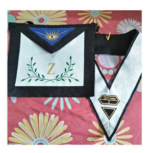 Tabliers maçonniques franc-maçon Regalia couleur verte brodé à la main Regalia maçonnique Grand Lodge passé maître tablier vert 2025 passé - Product Image 2