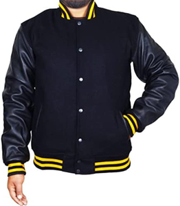 Chaquetas universitarias para hombre de talla grande al por mayor, chaquetas universitarias lisas con logotipo personalizado, chaqueta universitaria clásica para hombre - Product Image 3