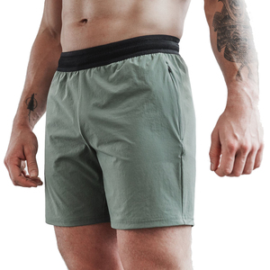 ¡Novedad de 2024! Pantalones cortos de malla elástica de 4 vías personalizados de alta calidad para hombre, pantalones cortos ligeros de nailon 86% 14% Spandex para correr para hombre - Product Image 4