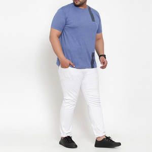 Nouveau design de t-shirts surdimensionnés de couleur unie à manches courtes et col rond pour hommes pull de meilleure qualité t-shirt décontracté de grande taille pour hommes - Product Image 4