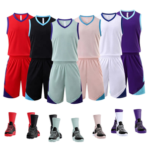 Maillot de basket-ball brodé cousu réversible à sublimation OEM Uniforme de chemise Uniformes de basket-ball sublimés personnalisés - Product Image 2