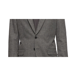 Blazer da uomo Calvin Klein slim fit grigio mélange a quadri, in tessuto lavorato a maglia stampato, taglie forti, per occasioni formali/casual, matrimoni/feste - Product Image 3