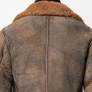 Veste en cuir bomber réversible imperméable en cuir de vache véritable pour homme avec logo personnalisé, en cuir suédé gaufré, design frontal - Product Image 4