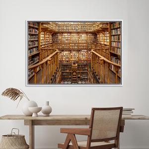 Tableau imprimé sur toile élégant : décoration de bureau et décoration murale, toile encadrée blanche - Product Image 1