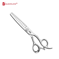 CAK101TX Japan 440C Ciseaux de coiffure professionnels pour coupe et effilage, ciseaux de barbier, fournitures de salon de coiffure, poignée ergonomique