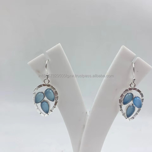 Pendientes de plata pura blanca de estilo Vintage moderno, joyería de plata de ley clásica al mejor precio para mujeres para fiestas, bodas, regalo - Product Image 1