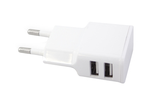 เครื่องชาร์จ USB คู่ 5V 2A (GSC 105515001) (บรรจุภัณฑ์แบบพลาสติก) - Product Image 1
