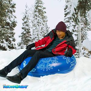 Top Quality Heavy Duty Inflatable <b>Snow</b> <b>Tube</b> Winter Sled Pro Edition for Kids Adults Ultimate <b>Snow</b> Tubing Ring Double PVC Toy - Product Image 5