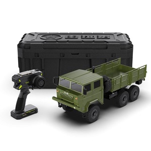 Camion militaire RC Rlaarlo 1/10 RTR 6X6 à moteur brossé, boîte de vitesses 2 vitesses HongYan HY6, autonomie 35 min, portée 100 m, 6 roues motrices, véhicule tout-terrain - Product Image 4
