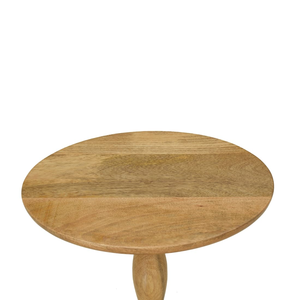 Mango <b>Wood</b> Solid <b>Wood</b> Modern Natural Finish Side <b>Table</b> Set for <b>Small</b> Apartment Bedroom Living Room Sofa Use - Product Image 2