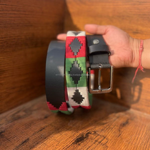 Nuevo elegante e informal hecho a mano de cuero genuino Real cinturón clásico para hombres personalizado grano completo desgastado cinturón de cuero Real para hombres - Product Image 2