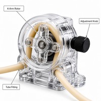 Pompe péristaltique THOMAS SR25 compatible avec l'analyseur de qualité de l'eau CEMS |   Pompe doseuse de laboratoire en aluminium + acier inoxydable