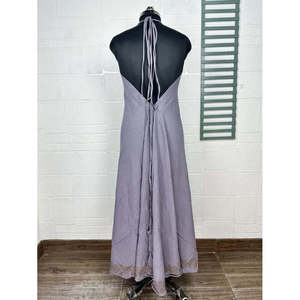 Vestido Boho Chic de Yute Orgánico, Elegante, Ligero y Sostenible para Toda Ocasión, Cintura Baja, Ideal para Vacaciones - Product Image 5