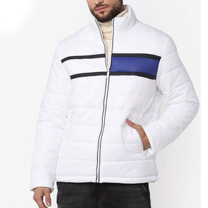Chaqueta acolchada con cremallera para hombre de calidad superior 2023, cortavientos de invierno de lona transpirable, servicio OEM con tamaños disponibles - Product Image 1