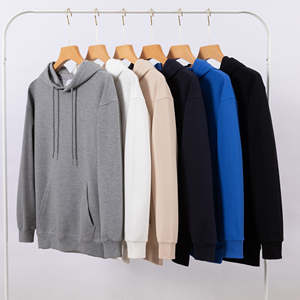 เสื้อฮู้ดดี้ผู้ชายสีตามสั่ง ผ้าฟลีซหนานุ่ม 300-380 GSM แบบสวมหัว มีกระเป๋าจิงโจ้ ฮู้ดมีเชือกผูก  สำหรับฤดูหนาว - Product Image 1