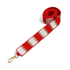 Sangle de sac brodée de perles de rocaille haut de gamme, look artistique pour le jour du match, colorée, thème sportif - Product Image 6