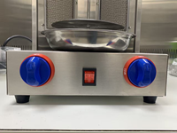 Machine à shawarma au gaz Campbon ZH-9211R, mini, en acier inoxydable, avec rotation verticale, pour restaurant, snack-bar