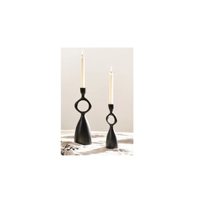 เชิงเทียนขนาดเล็กสำหรับบ้านทันสมัยทำด้วยมือขวดแก้วและไม้อาคาเซียพร้อมโลหะสำหรับตกแต่งบ้าน - Product Image 6